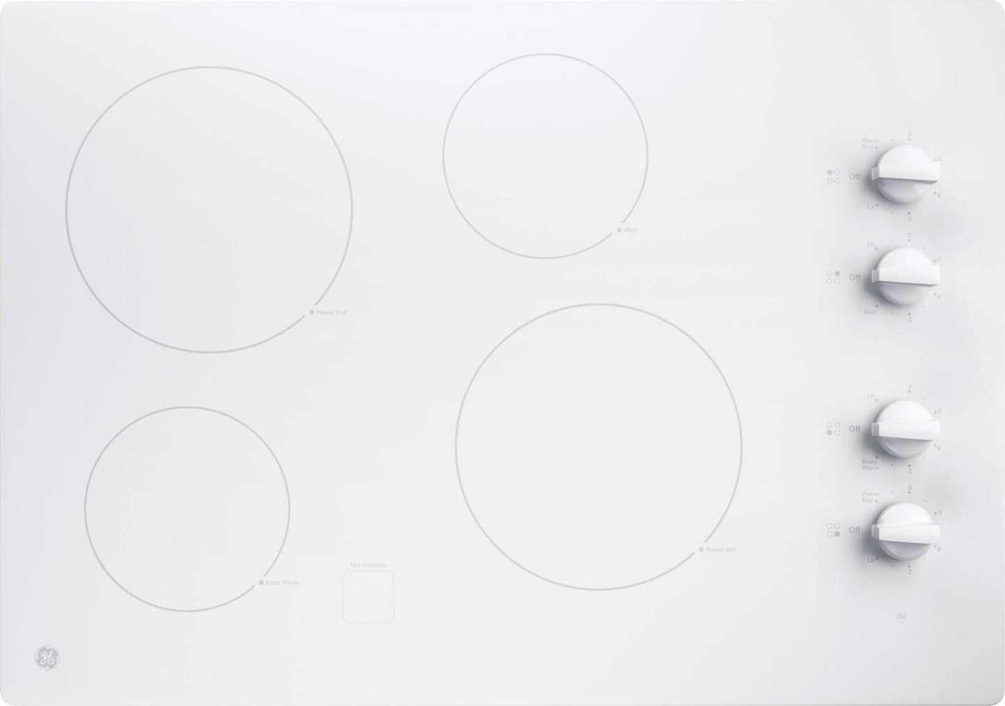 GE JP3030DWBB 30" 4 Burner Electric Cooktop
