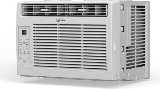 Midea Sold by: Walmart.com, Midea 6 000 BTU 115V Window Air Conditioner with Comfort Sense Remote up to 250 Sq. ft. White MAW06R1WWT-T