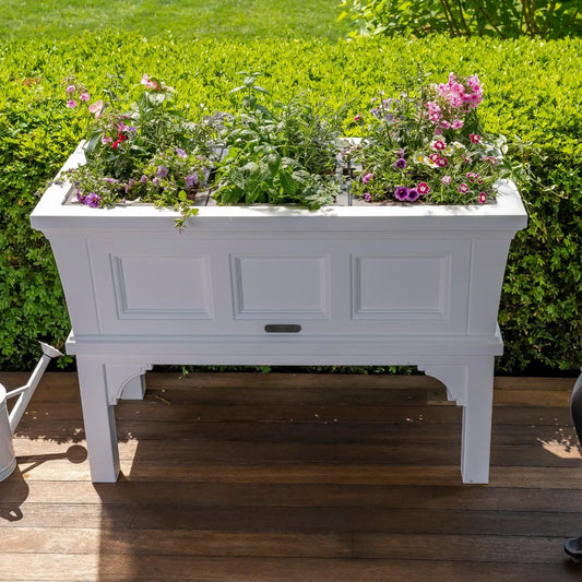 Atherton Raised Planter Box - White