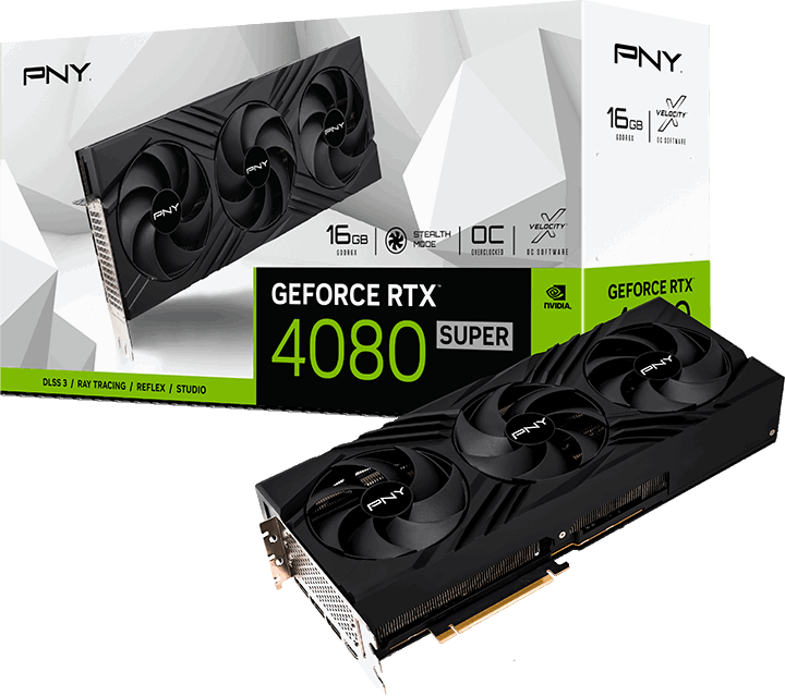 PNY GeForce RTX 4080 SUPER OC Verto HDMI 3xDP 16GB GDDR6X