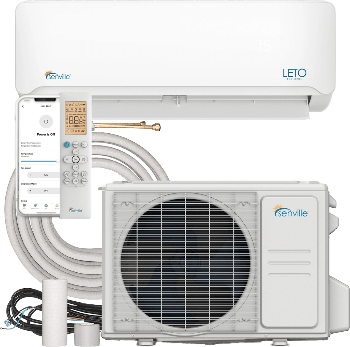 Senville Leto 30,000 BTU Mini Split Heat Pump w/ Wi-Fi