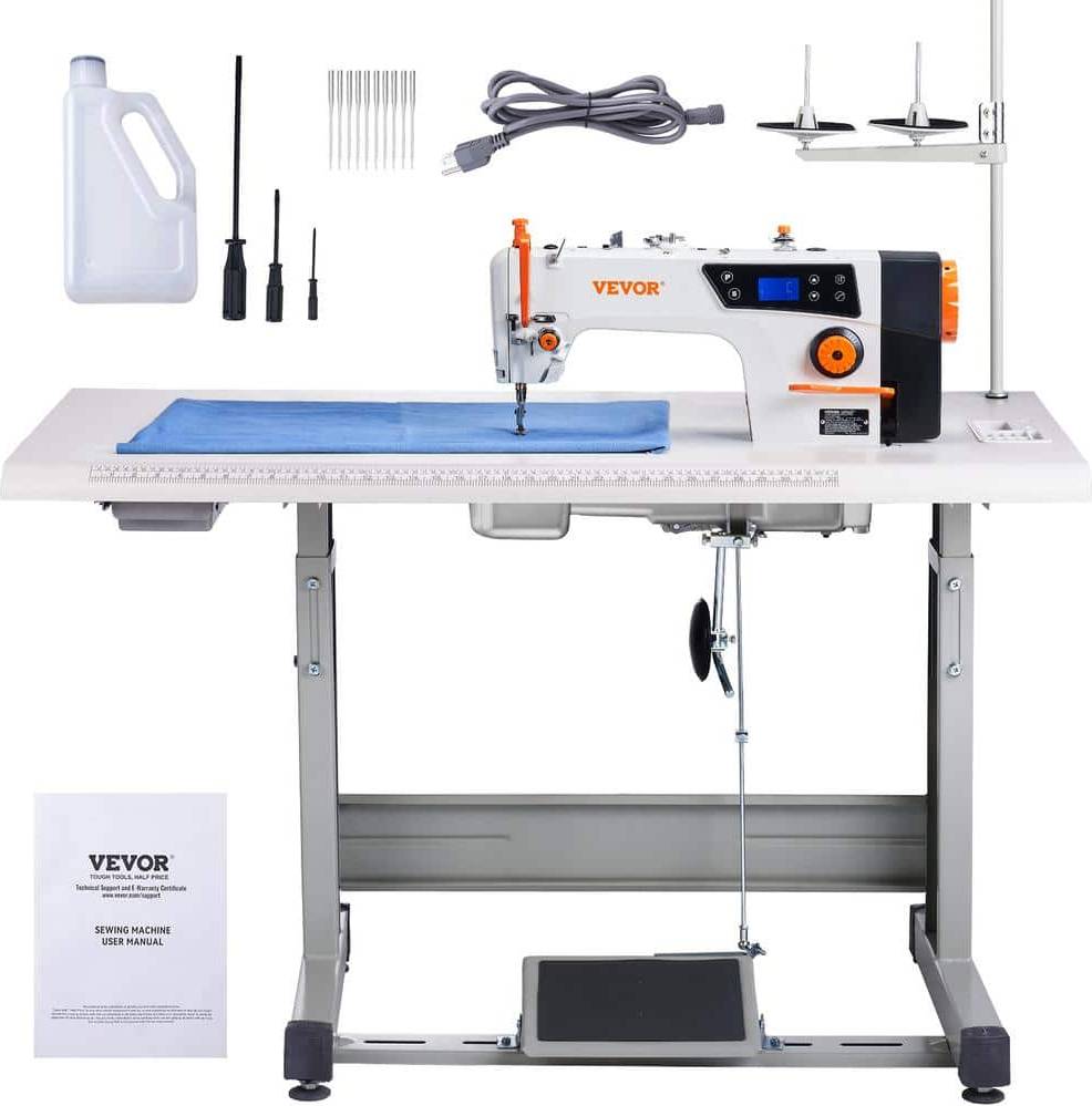 VEVOR Industrial Sewing Machine 550W Clear Control Panel for Easy Use N/A